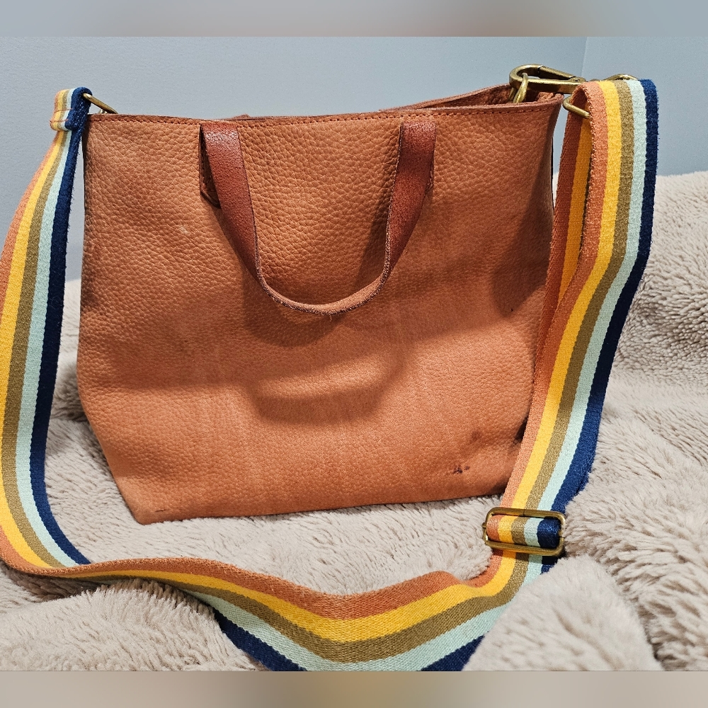 Madewell Crossbody Bag with Rainbow Strap